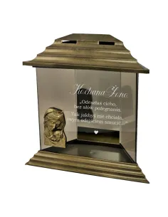 Znicz z Dedykacją Grawerem Kochanej Żony Personalizowany