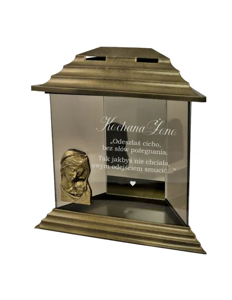 Znicz z Dedykacją Grawerem Kochanej Żony Personalizowany