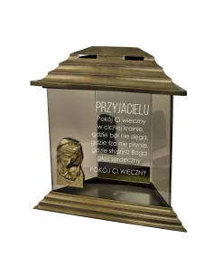 Znicz z Dedykacją Grawerem Przyjaciela Kolegi z Grawerem