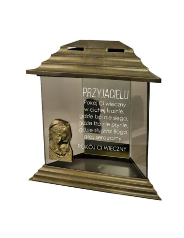 Znicz z Dedykacją Grawerem Przyjaciela Kolegi z Grawerem