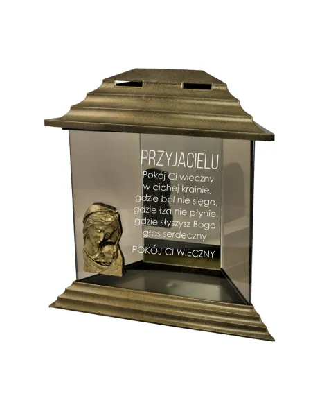 Znicz z Dedykacją Grawerem Przyjaciela Kolegi z Grawerem