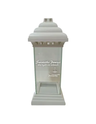 Znicz Lampion z Dedykacją Grawerem 1 Listopada z Grawerem