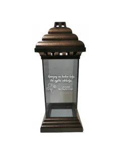 Znicz Lampion z Grawerem Personalizowany Wszystkich Świętych