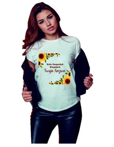 Koszulka Nadruk Koła Gospodyń Wiejskich Twoją Miejcowością