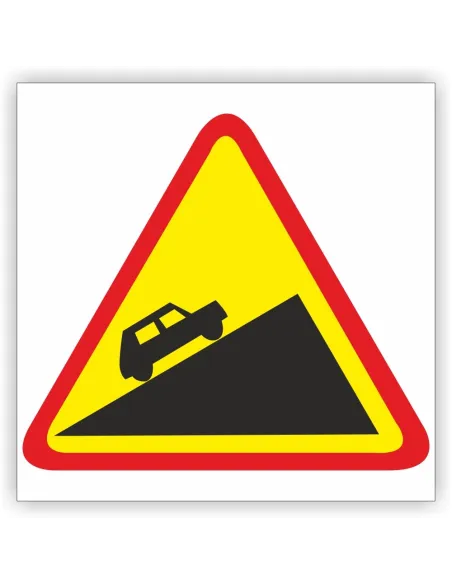 Znak Drogowy Tablica Informacyjna A – 23 Stromy Podjazd