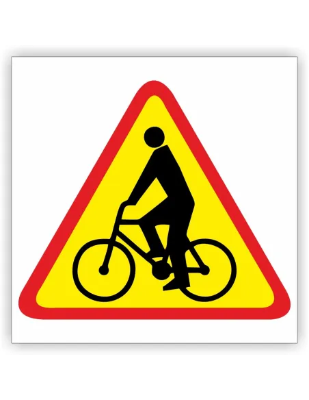 Znak Drogowy 30x30 cm Tablica Informacyjna Rowerzyści