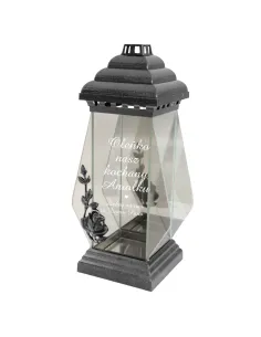 Znicz z Napisem Dedykacją Grawerem Córki Syna z Grawerem