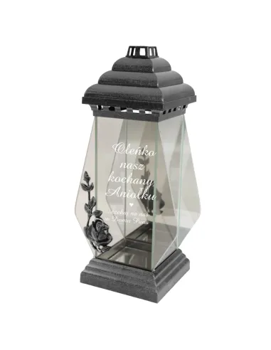 Znicz z Napisem Dedykacją Grawerem Córki Syna z Grawerem