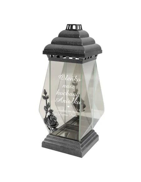 Znicz z Napisem Dedykacją Grawerem Córki Syna z Grawerem