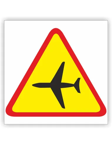 Znak Drogowy Tablica Informacyjna Lotnisko Ostrzegawczy