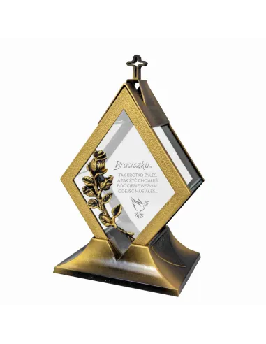 Znicz Personalizowany z Grawerem dla Brata Wuja z Nadrukiem