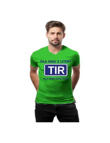 Koszulka z Nadrukiem na Prezent Kierowcy Tira Was Litery