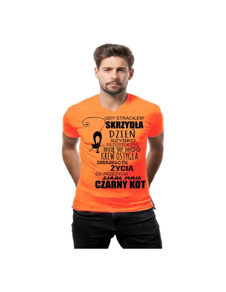 Koszulka z Nadrukiem Czarny Kot – Koszulki z Napisami