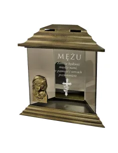 Znicz z Dedykacją Grawerem dla Kochanego Męża z Grawerem