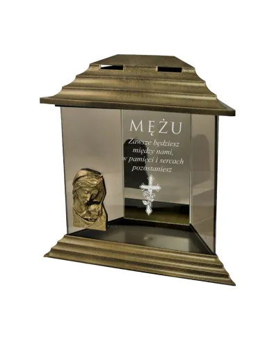 Znicz z Dedykacją Grawerem dla Kochanego Męża z Grawerem