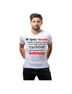 Koszulka z Nadrukiem w Życiu Faceta Wszystko Komplikuje