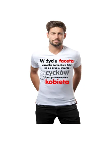 Koszulka z Nadrukiem w Życiu Faceta Wszystko Komplikuje