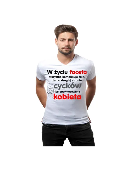 Koszulka z Nadrukiem w Życiu Faceta Wszystko Komplikuje