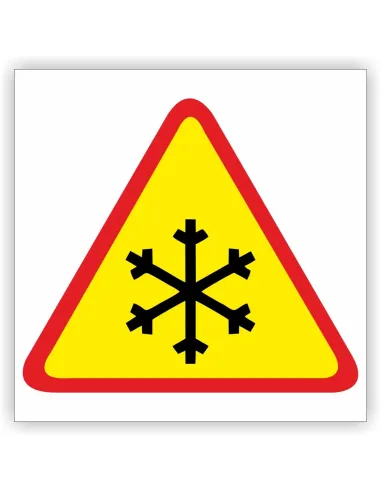 Znak Drogowy Tablica Informacyjna 32 Oszronienie Jezdni