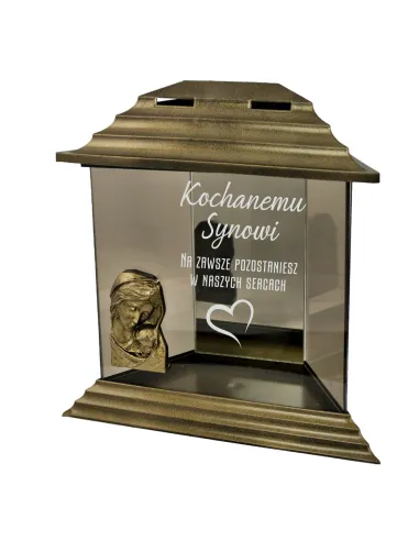 Znicz z Dedykacją Grawerem dla Kochanego Syna z Grawerem