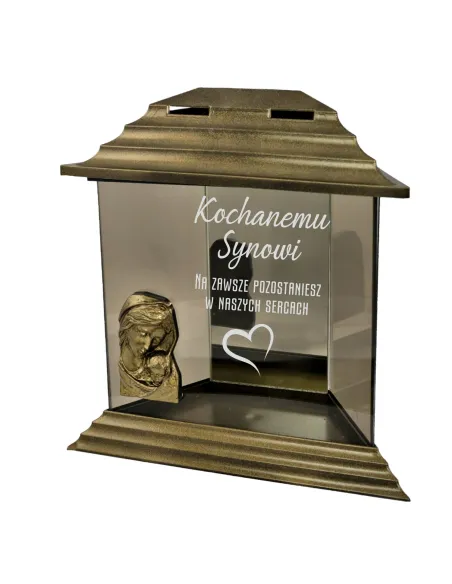 Znicz z Dedykacją Grawerem dla Kochanego Syna z Grawerem