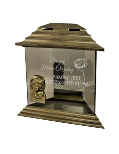 Znicz z Dedykacją Grawerem dla Matki Chrzestnej z Grawerem