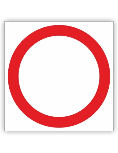 Znak Drogowy Tablica Informacyjna B1 Zakaz Ruchu w Obu