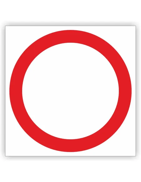 Znak Drogowy Tablica Informacyjna B1 Zakaz Ruchu w Obu