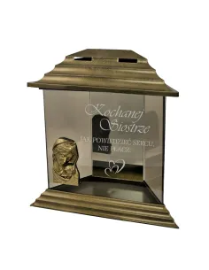 Znicz z Dedykacją Grawerem dla Kochanej Siostry z Grawerem