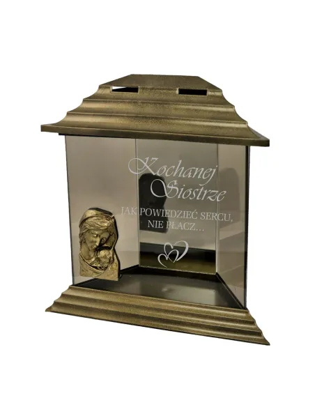 Znicz z Dedykacją Grawerem dla Kochanej Siostry z Grawerem