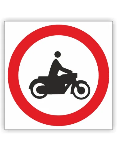 Znak Drogowy Tablica Informacyjna Zakaz Wjazdu Motocykli