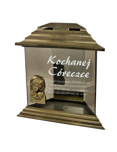 Znicz z Dedykacją Grawerem dla Kochanej Córki z Grawerem