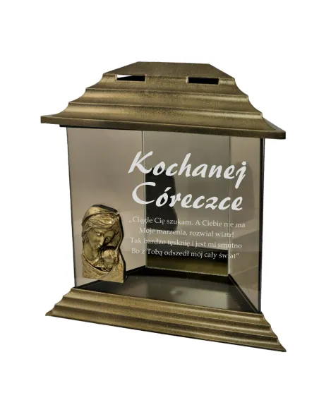 Znicz z Dedykacją Grawerem dla Kochanej Córki z Grawerem