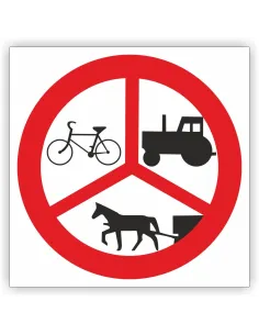 Znak Drogowy Tablica Informacyjna Zakaz Wjazdu Pojazdów