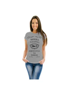 Koszulka z Nadrukiem – Imię Najlepsza Dziewczyna Świecie
