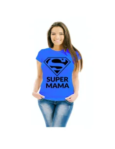 Koszulka z Nadrukiem Super Mama Pomysłowy Prezent Mamy