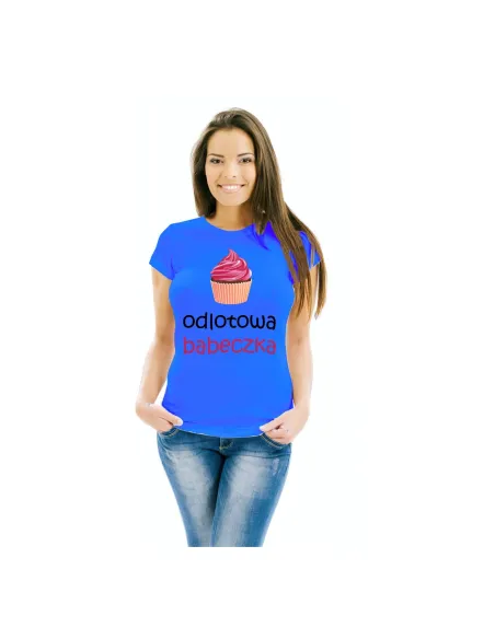 Koszulka z Nadrukiem Odlotowa Babeczka Prezent Kobiety
