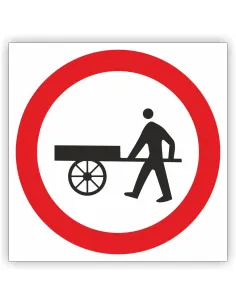 Znak Drogowy Tablica Informacyjna B12 Zakaz Wjazdu Wózków