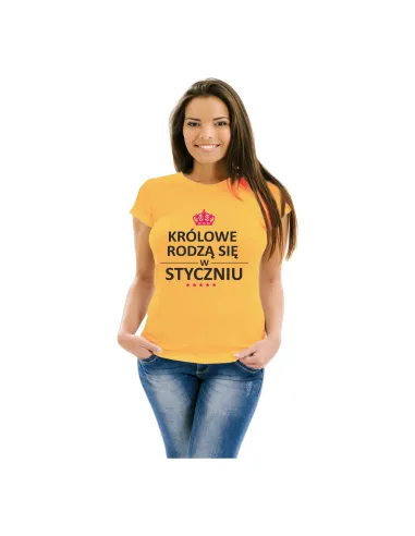 Koszulka Prezencie Urodziny Nadrukiem Królowe Rodzą Się