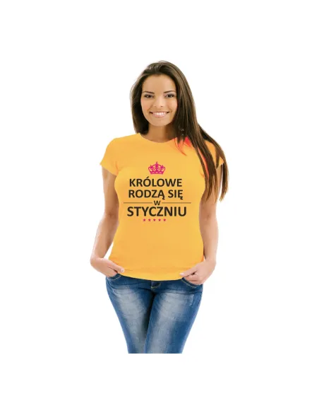 Koszulka Prezencie Urodziny Nadrukiem Królowe Rodzą Się