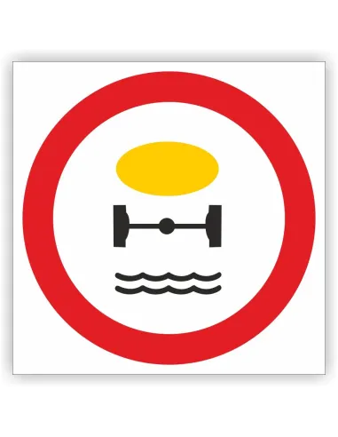 Znak Drogowy 30x30 cm Tablica Informacyjna B14 Zakaz