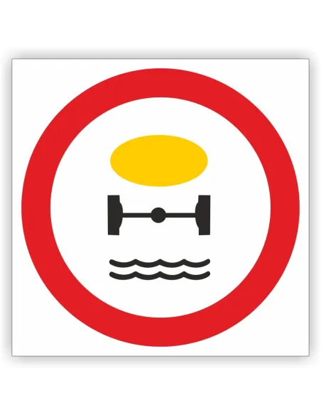 Znak Drogowy 30x30 cm Tablica Informacyjna B14 Zakaz