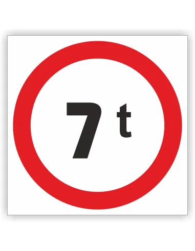 Znak Drogowy 30x30 cm Tablica Informacyjna B18 Zakaz