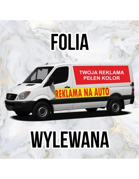 Naklejka – Na Samochód Folia Wylewana Reklama Reklamowa