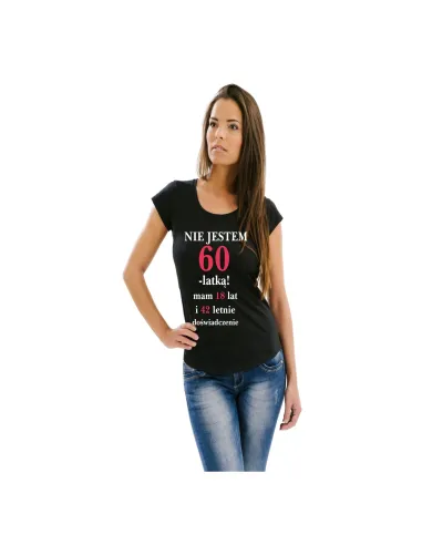 Koszulka z Nadrukiem 18 Lat Nie Jestem Latką Mam Letnie