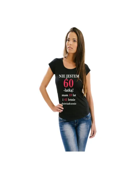Koszulka z Nadrukiem 18 Lat Nie Jestem Latką Mam Letnie