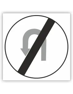 Znak Drogowy 30x30 cm Tablica Informacyjna B24 Koniec