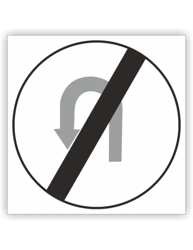 Znak Drogowy 30x30 cm Tablica Informacyjna B24 Koniec