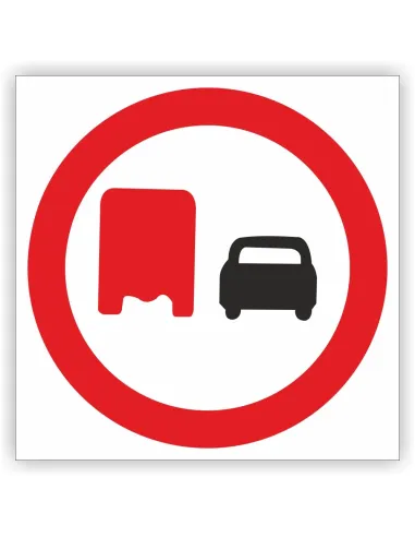 Znak Drogowy Tablica Informacyjna B26 Zakaz Wyprzedzania