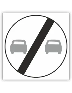 Znak Drogowy 30x30 cm Tablica Informacyjna B27 Koniec